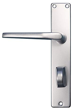 melina 24 Aluminium Langschild Garnitur WC Zimmertürbeschlag