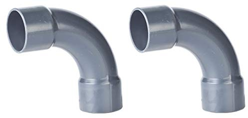 well2wellness® PVC Bogen 90° - 50 mm - 2 Stück (200039)