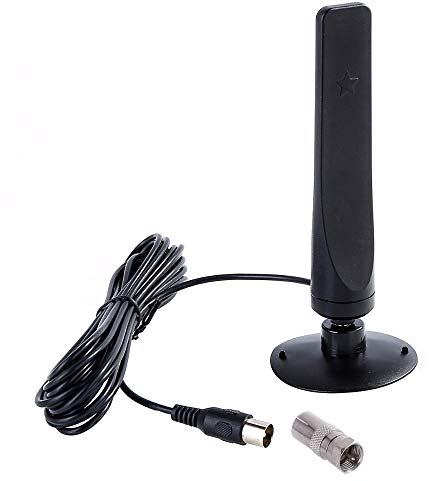 DollaTek Antenna TV HD per interni Antenna HD digitale amplificata ad alto guadagno, facile da installare, adatta per DVB-T2 Home TV/Car TV