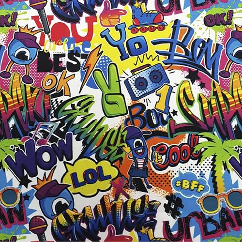 Tessuto al metro Twill Digitale made in Italy larghezza 140 cm per arredo casa, tende divani tappezzeria di pregio, stoffa elegante per progetti sartoriali e fai da te (318-Murales)