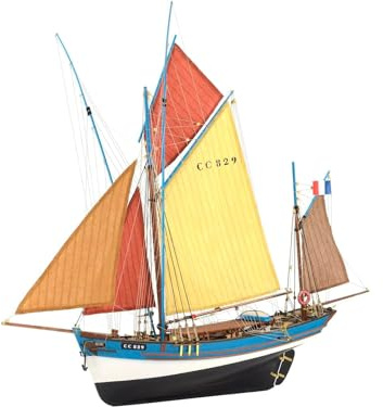 Artesanía Latina – Modellino di Nave in Legno - Barca da Pesca, Peschereccio da Tonno Francese, Marie Jeanne - Modello 22175, Scala 1:50 – Modelli da Assemblare - Livello Medio