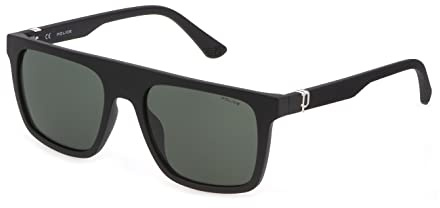 Police Brille für Herren, Schwarz, matt, 55