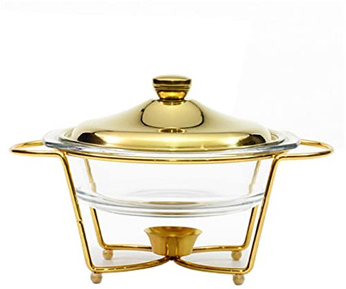 Samnuerly Chafing Food Warmer Round Buffet Chafer mit Chafing Dishes Buffet Food Warmer Bequem und Praktisch