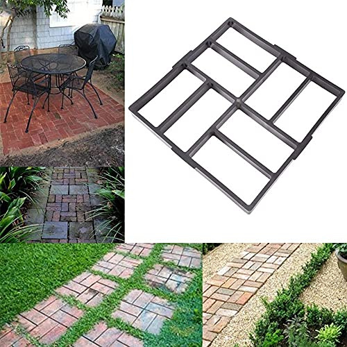 unho Pflasterform Betonform Gehweg Form: DIY Schalungsform Pflasterstein Gießen Schablone für Garten Beton, Gehweg, Pflastersteine, Pflastersteine, Terrassenplatten, 40cm x 40cm