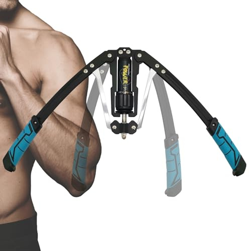 Power Twister Armtrainer 10-200kg, Einstellbare Hydraulischer Arm Exercister Unterarmtrainer Kraftraining Brust Trainingsgerät,Fitnessgeräte für Workout Schulter Oberkörperarmkraft Muskeltraining
