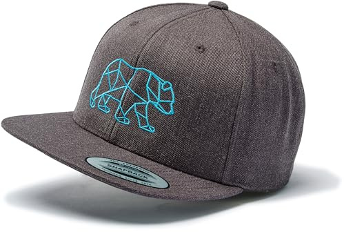 Gorra Flexfit Snapback: oso – Gorra para exteriores – Gorra para amantes de la naturaleza, para hombres y mujeres, gorra de béisbol, gorra al aire libre para cazadores, naturaleza, árboles, equipos de