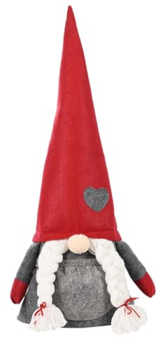 OKUMEYR Gnomen Weihnachtsbaumspitze Aus Kunststoff Kreative Weihnachtsbaumdekoration Für Weihnachtsbäume Wiederverwendbar Und Umweltfreundlich