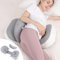 Chilling Home Cuscino Gravidanza per Dormire, per chi Dorme sul Fianco, Cuscino Regolabile e Portatile, per Donne e chi Dorme sul Fianco con Fodera Traspirante (Grigio)