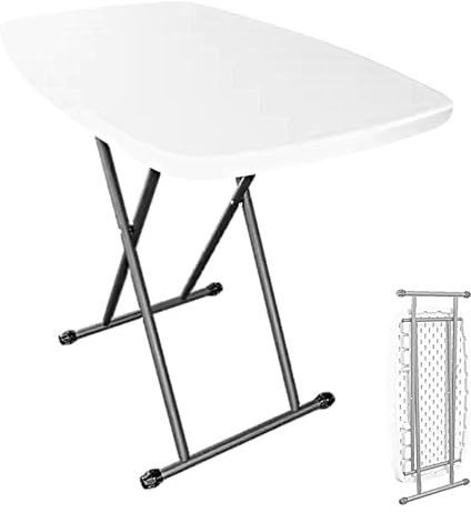 Klappbar Trimmtisch für Hunde Frisiertisch Hund Klein, 4 Stufige Höhenverstellung 30-45cm 60-75cm, HDPE Material für Katzen und Hunde rutschfeste Tischplatte(White)