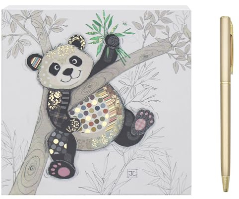 L & P Home & Gifts Po Zi Panda Memo Block | Designed By Bug Art | Artistic Square Memo Block For Office, Home or Schools | Murphy Mutt Memo Pad Block With Lovely Designs