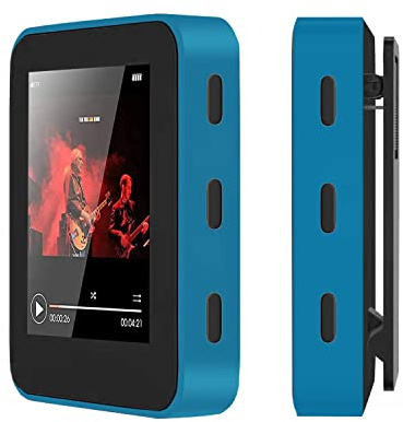 Hotechs MP3-Player/MP4-Player, MP3-Player mit 32 GB Speicherkarte, schlankes Design, digitales LCD-Display, 4,6 cm (1,8 Zoll) Display, FM-Radio