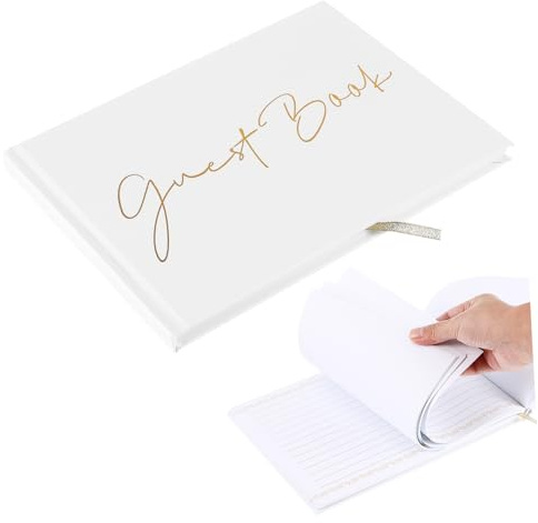 Tofficu Gästebuch Mit Goldfolie Elegantes Hochzeits Und Partygästebuch Für Erinnerungen Vielseitig Verwendbar Als Fotoalbum Für Besondere Anlässe Hochwertiges Design Für