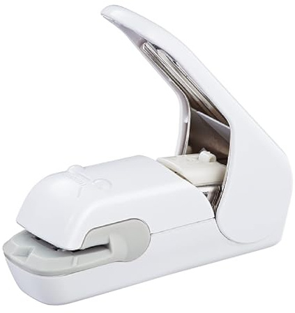 DANNMPX Hefter Keine Nägel, Keine Nadeln, Kein Stanzen, Geprägter Hefter Tacker Büro(White)