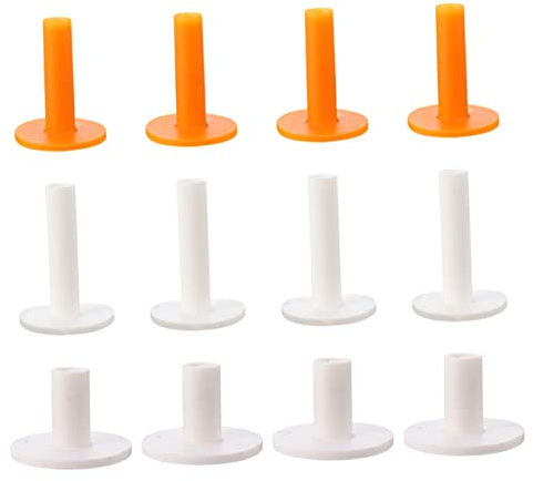 GOOHOCHY 12stücke Gummi-Golf-tees Mit Golfballhalter Tragbare Driving Range Golf-tees Für Indoor-übung Und Outdoor-Golf Kompaktes Golf-zubehör Mit Verschiedenen Höhen