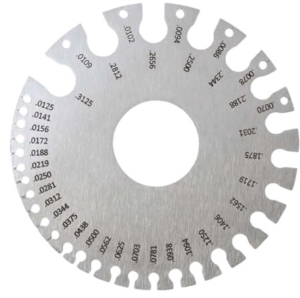 Strong steel welding gauges with clear marking inspection device for measuring wire thickness and steel measuring tool