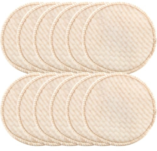 LIFKOME Coppette Assorbilatte in Cotone e Poliestere Allattamento Lavabili per Prevenire Perdite 12 Pezzi Riutilizzabili per L'igiene Durante L'allattamento