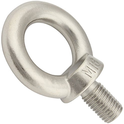 Ringschrauben (gegossen und poliert) - M16 - (2 Stück) - ähnl. DIN 580 - aus rostfreiem Edelstahl A2 V2A - Ösenschrauben - Ringbolzen - SC580 | SC-Normteile®