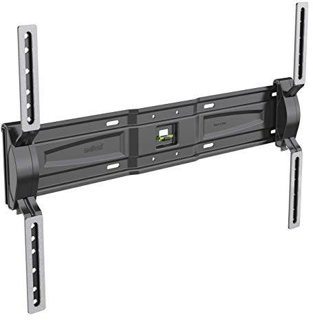 Meliconi Slimstyle Plus 600 ST, supporto inclinabile ultra sottile da parete per TV a schermo piatto da 50’’ a 82’’, orientabile in verticale, VESA 300-400-600, colore nero