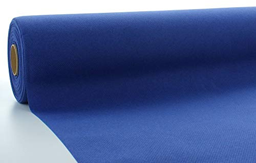 Sovie HORECA Tischdeckenrolle in Royalblau aus Linclass Airlaid, 80cm x 40m, 1 Stück, Einweg Tischdeko Bankettrolle Buffetdecke Gastronomiebedarf Hochzeit Party