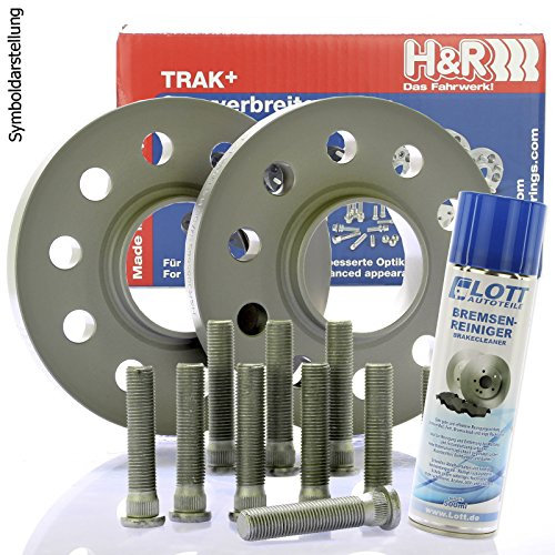 H&R DR-ABE Spurplatten Spurverbreiterung Distanzscheibe Ø57,1 5x112 10mm // 2x5m + Bremsenreiniger