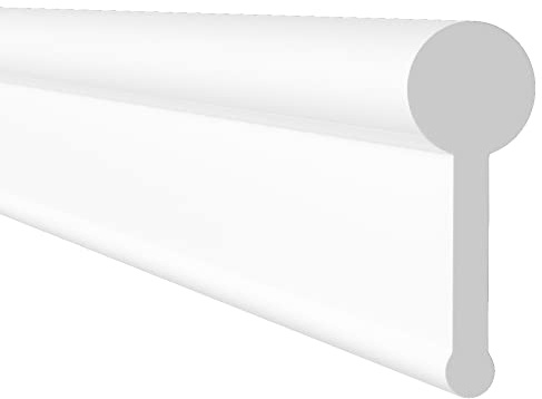 HNNHOME White Shower Screen Seal Strip for Folding Doors (1.95 Meter) | Folding shower door seal, Soft rubber construction, Flexible fit for screen doors, Helps reduce water splash, Easy fitting