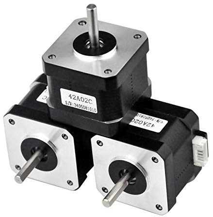 Rtelligent 42A02C Schrittmotor 2 Phasen Nema 17 Arduino Mini Stepping 42 Ncm 1,5 A Strom 38 mm Länge Bipolar 4,5 mm Welle mit 30 cm Kabel für 3D-Druck CNC (42A02C-XH2.54, 3)
