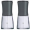 WMF Trend Mühlenset 2tlg, Salz- und Pfeffermühle unbefüllt, Glasbehälter, Keramikmahlwerk, Mühle für Salz und Pfeffer, Gewürze, spülmaschinengeeignet, grau