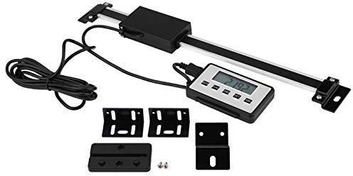 Escala de lectura, escala lineal DRO, juego de lectura LCD de escala lineal digital precisa de 0-200 mm para fresadoras, tornos