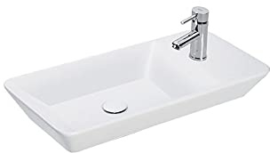 Kerabad Design Waschbecken, Aufsatzwaschbecken eckig, 70 cm