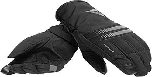 Dainese Plaza 3 Lady D-Dry Gloves, Guantes Moto Transpirables Verano, Mujer, Negro/Antracita, XS