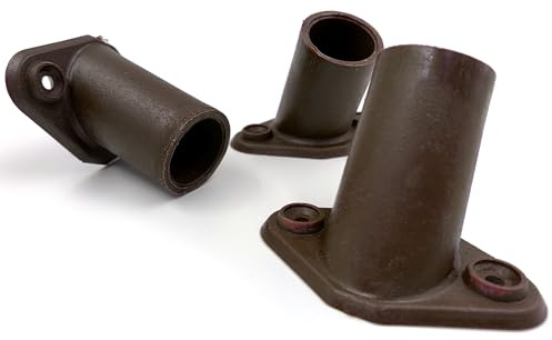 TDBS The Dustpan and Brush Store Besenhalterung aus Kunststoff, 2 Schraubenlöcher, robuste Besenstielhalterung zur Unterstützung eines festen Besenstiels, 15/16 Zoll (23 mm bis 24 mm Durchmesser