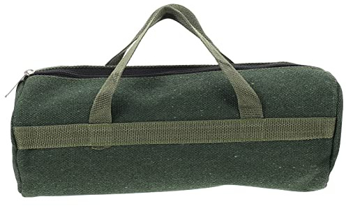 Healvian Multi-Function Storage Pouch Handheld Tool Bag 16 Inch Portable Canvas Organizer with Wide Mouth Zipper for Diy Garden and Repair Tools
