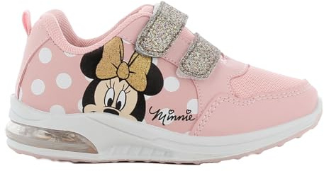 Leomil Disney Minnie Baskets Lumineuses pour Filles Chaussures Enfants 28, Idéal pour l'école et Les Loisirs, Rose