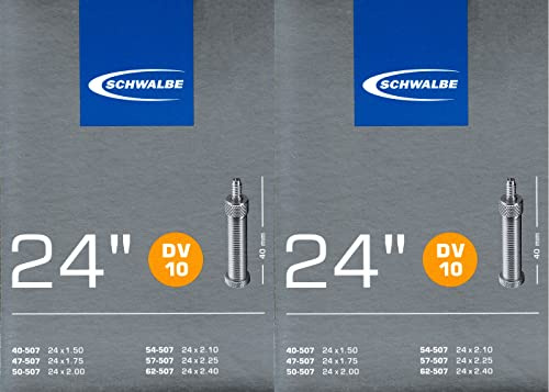 2X Schwalbe DV 10 Schlauch 24 Zoll 1.50-2.40 40/62-507