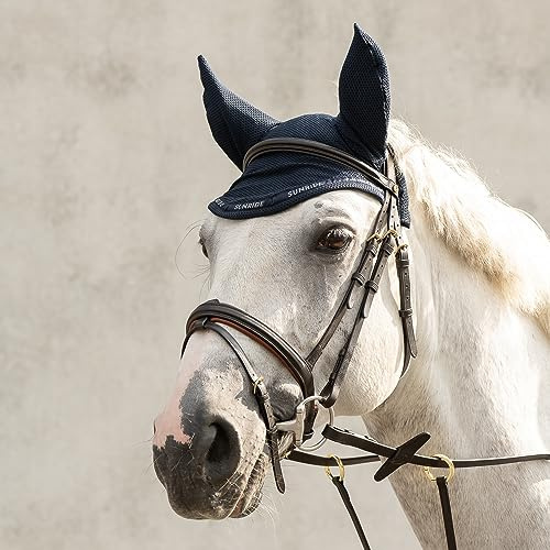 SUNRIDE Fliegenhaube “Wellington” - dämpft Umgebungsgeräusche, schützt vor Insekten, pflegeleicht (Full, blau)