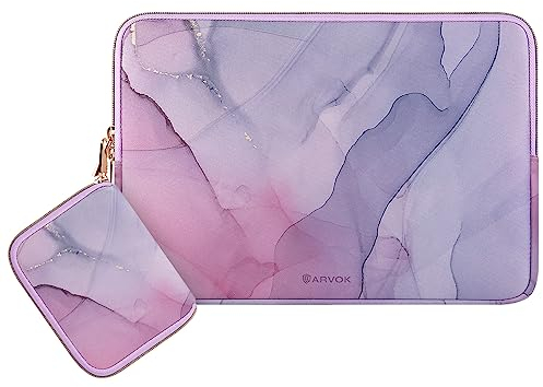 ARVOK 13 13.3 14 inch Laptop Sleeve Case Set for MacBook Air/Pro 13/14, Water-Resistant Notebook Computer Tablet Pouch Cover with Accessory Pouch for Samsung HP MacBook Dell Lenovo ASUS Acer