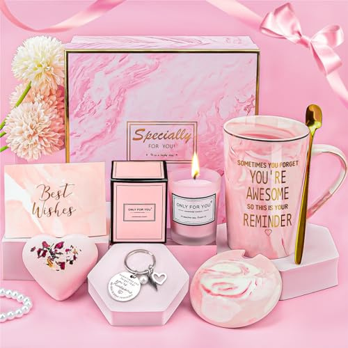 YYDSXK Geschenke für Frauen, Porzellan Kaffeebecher Set Geschenk Frau | Entspannung Geschenk für Frauen, Geschenk Freundin Geburtstag, Weihnachtsgeschenke, Geschenke für Freundin, Mama, Schwester