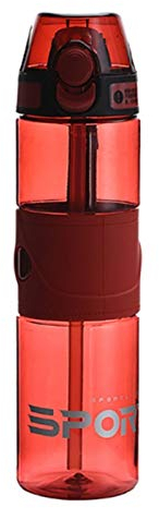 HanDuo Taza espacial personalizada esmerilada a prueba de fugas taza de agua deportiva portátil botella de agua de plástico de gran capacidad (color: B, tamaño: 600 ml)