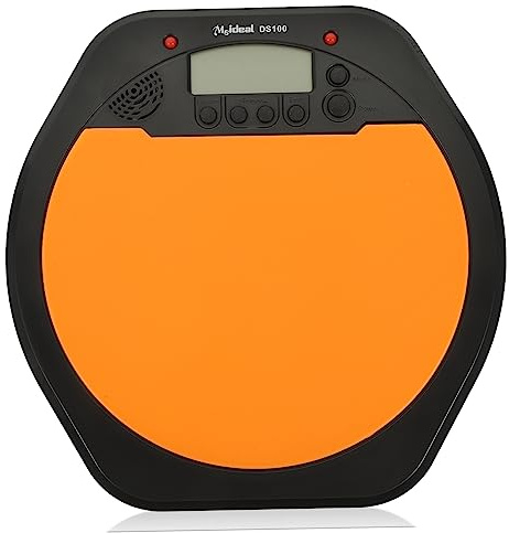 BESTonZON Digitales Elektronisches Drum Pad Mit Metronom Rutschfestes Schlagzeug Übungspad Für Anfänger Lcd Display Kopfhöreranschluss Lautstärke Einstellbar