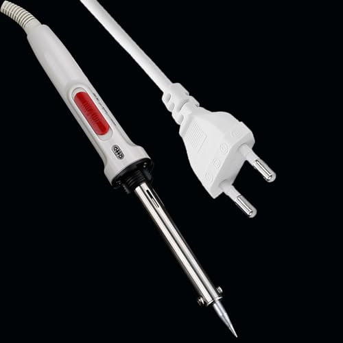 Lötkolben mit Einstellbarer Temperatur Lötkolben Electric Soldering Iron 60w mit Kontrollleuchte Dreistufig Einstellbare Temperatur Schalter 0/380/480°C, für Welding and Repairing