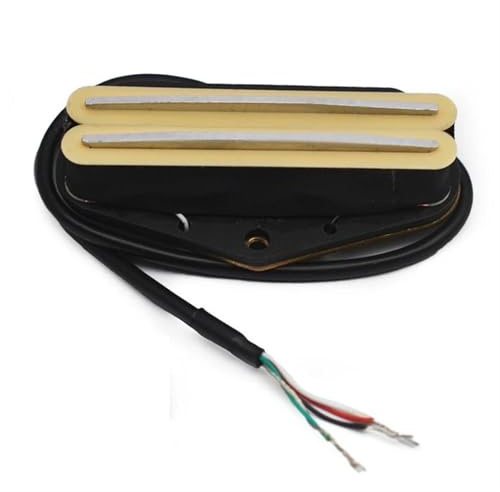 Tonabnehmer Pickups Set Humbucker Bridge Pickup Dual Coil Bridge Pickup Dual Rail Pickup Für TL E-Gitarre(Yellow)