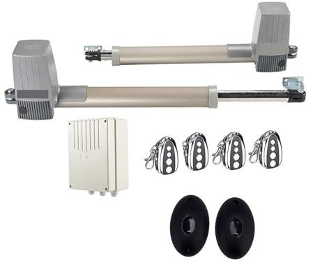 Apriporta automatico, apricancello automatico, DC 300KG 2.5Metri Doppio Braccio Solare Attuatore for Cancelli Automatici for Porte Battenti Operatore Elettrico 24vdc Battente Apri del Cancello per fam