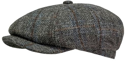 WEROR Schiebermütze Herren – Schirmmütze Flatcap Herrenmütze mit Schirm – Mütze mit Steppfutter - 100% Wolle – WEROR-433.1