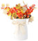 Dewocke Vase en Céramique, 15cm Vase à Fleurs Blanc, vases Decoratif Moderne Minimaliste avec Corde Blanc Mat, Petit VASES pour Decoration de Table, Mariage, Salon, Chambre à Coucher, Bureau