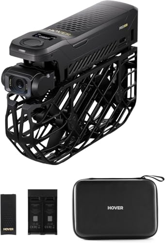HOVERAir X1 PROMAX Action Cam Volante, drone 8K pieghevole con 10+ Modalità di Volo Completamente Automatiche, 42 KM/H Velocità di Follow, Vola Ovunque con OmniTerrain (Basic Combo)