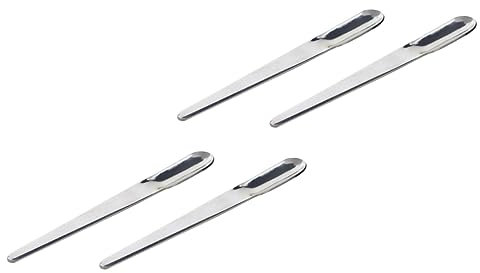 Petite Touillette Cafe, 4pièces Cuillères À Espresso Mini Acier Inoxydable Cuillères Pratiques en Métal pour Apéritif, Pelle à Expresso, Réutilisables pour Crème Glacée, Café, Boissons