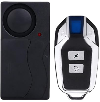 de Alarma de automóvil, Alarma de Motocicleta - Alarma del Sensor de vibración portátil de 110dB,Bocina de Aire de Remolque, batería de Larga duración, Productos antitheft, Impermeable para la Puerta