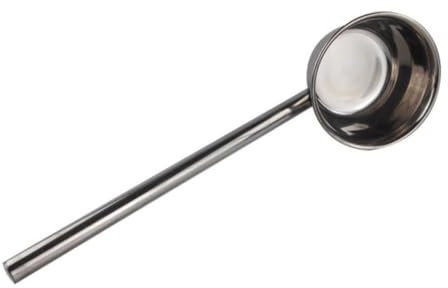 OUNONA 1pezzi Mestolo in Acciaio Con Manico Lungo Mestolo Acqua Per Cucina e Giardinaggio Cucchiaio Versatore Resistente e Facile Da Pulire Strumento Versatile Per Innaffiare e Servire