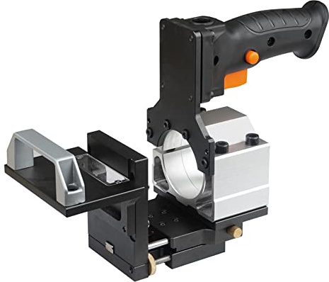 YQVEOT Fresadora de Madera Rebajadora Eléctrica, Soporte for máquina cortadora de Madera Ajustable con Ranuras 2 en 1, Soporte for cortadora eléctrica, Soporte for máquina cortadora de 65mm(A)