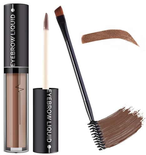MOTIBACK 3D Eyebrow Tint Gel - Light Brown, Semi-Permanent Waterproof Brow Dye | Natural Looking eyebrow tint & Brow Gel Kit, Long Lasting eyebrow dye for Perfect Brows (Light coffee color)